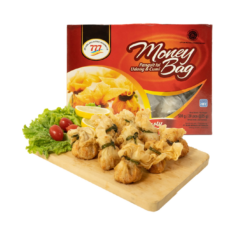 Produk: Money Bag Pangsit Isi Udang & Cumi | Harga 83.000K