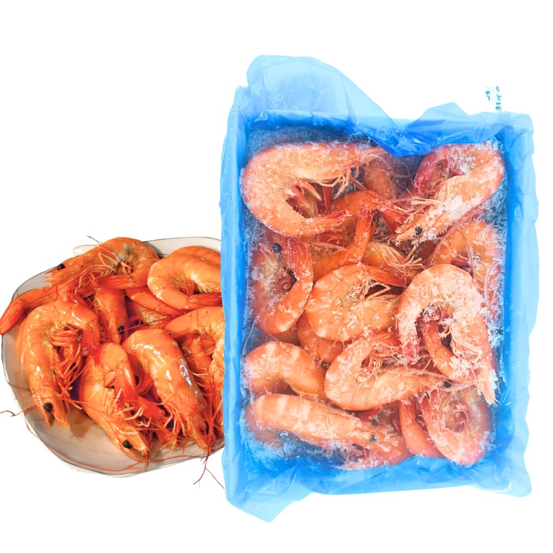 Produk: Udang Masak Head On Grade A 30-35pc 700gr(size Xtra-Large) | Harga 150.000K